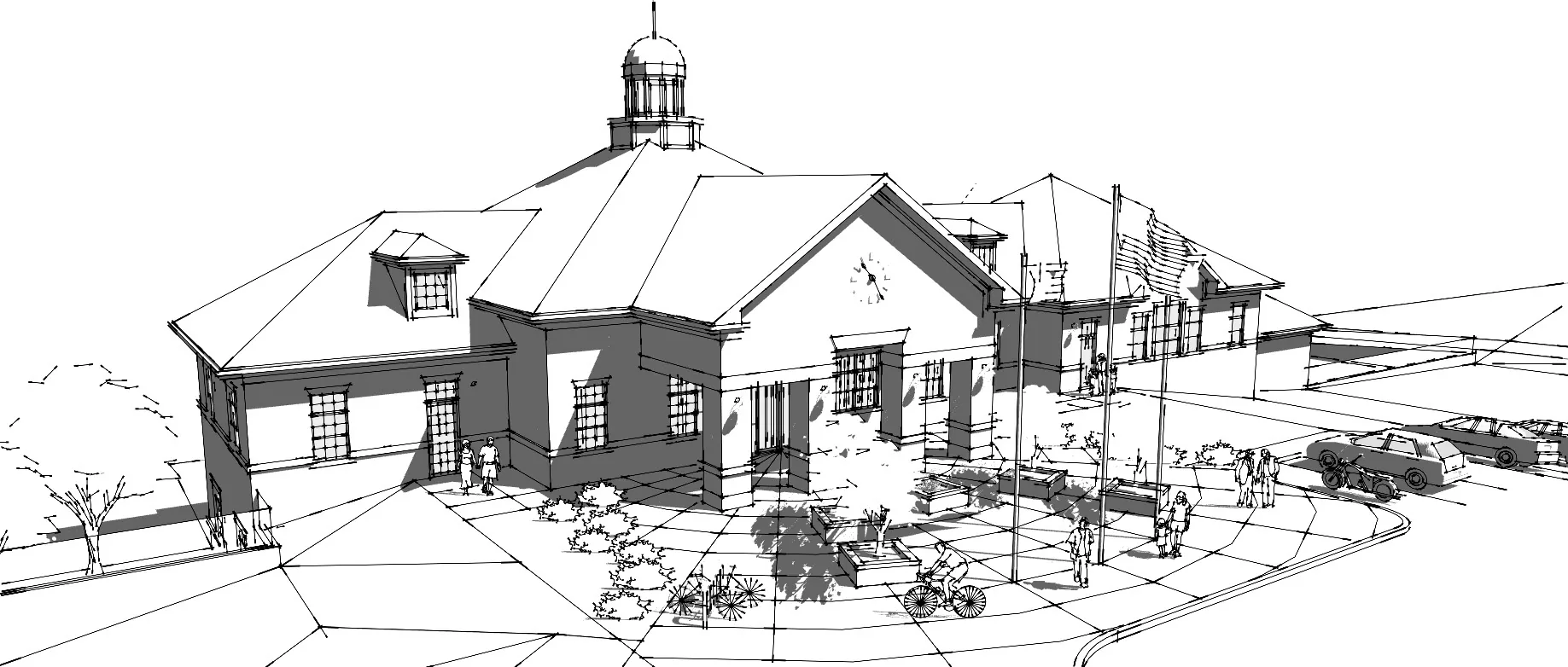Cottleville City Hall and police facility rendering