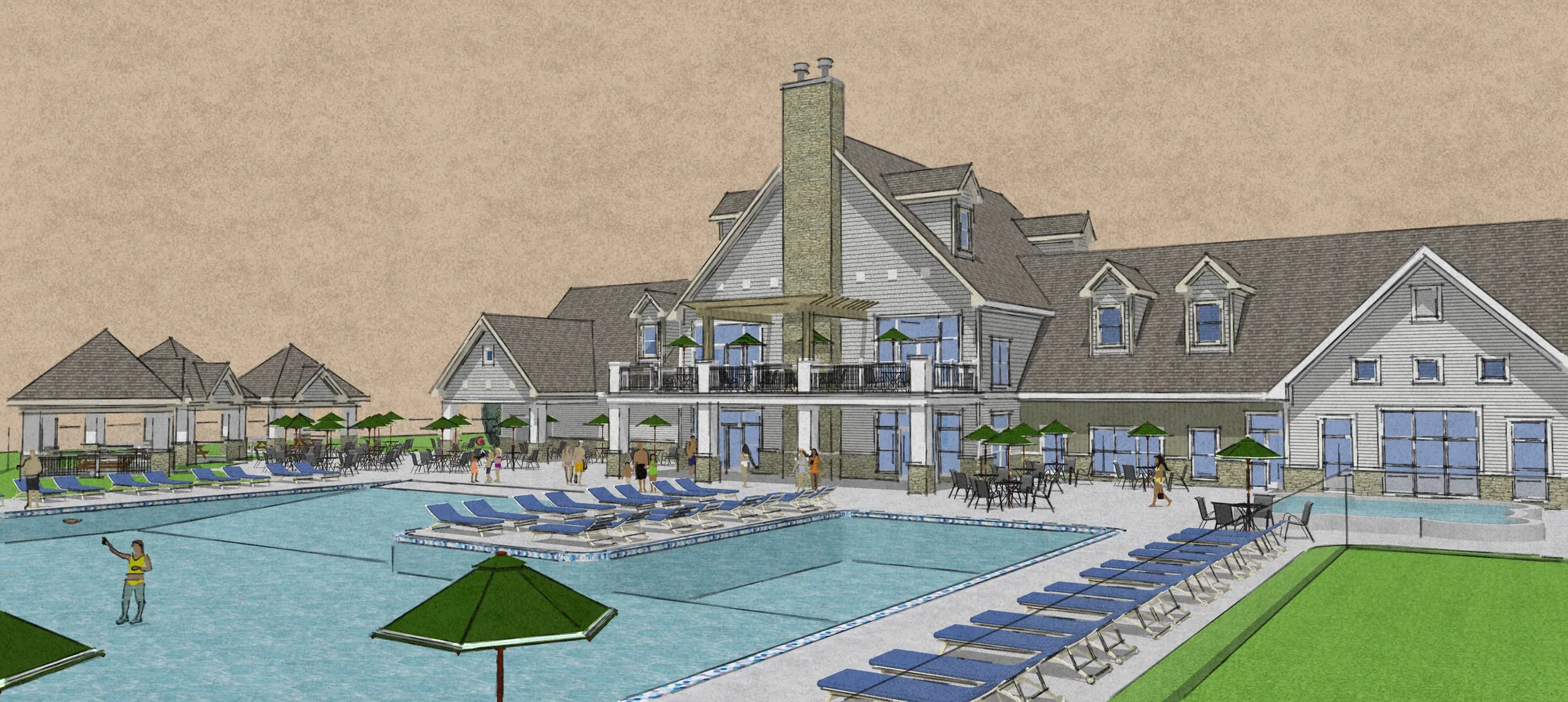 Lake Perry Clubhouse architectural rendering